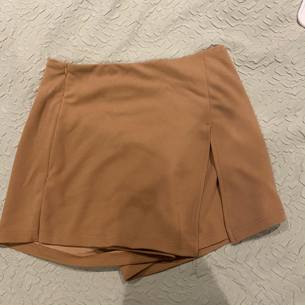Light brown split skort - Picture 3 of 5